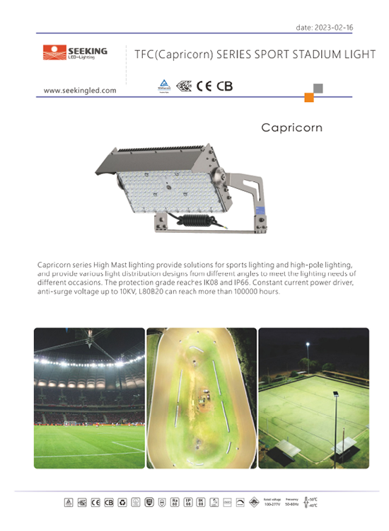 TFC Series Sport Stadium Light ProductSheet