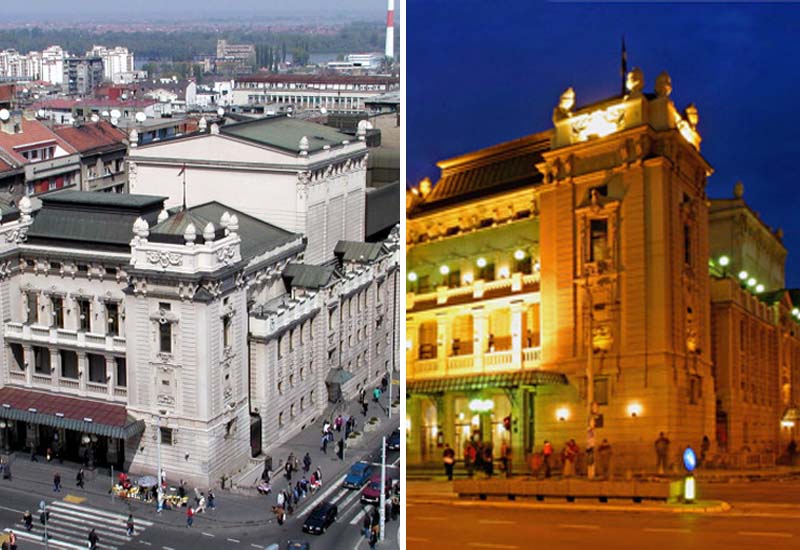 Illuminating the National Theatre in Narodno pozoriste