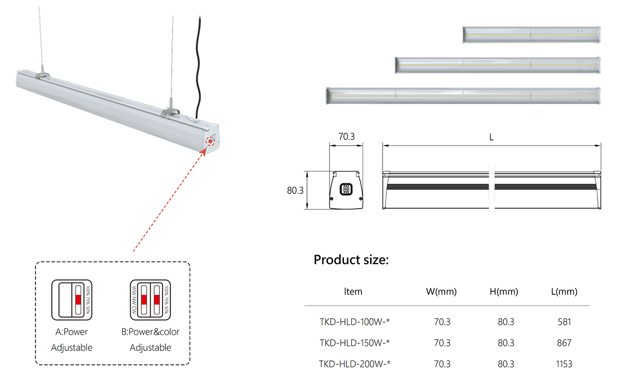 HB17 (HLD)  Linear High Bay_SEEKING LED-LIGHTING LIMITED Dimension