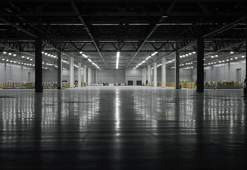 Storage Warehouse Lighting Upgrade in Europe: 120 pcs of XJ-HBF200W UFO High Bay Lights Installed