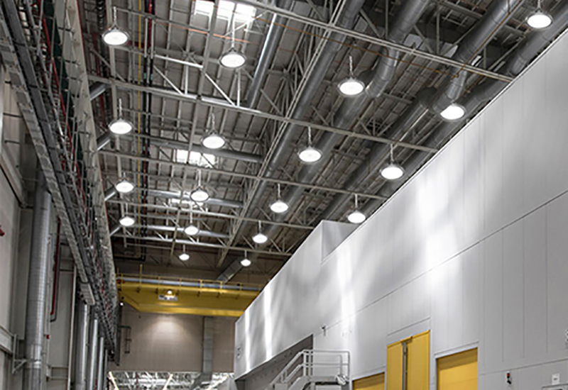 Factory Energy-Efficient Lighting Solution: Adopts XJ-HBC240W UFO High Bay Lights