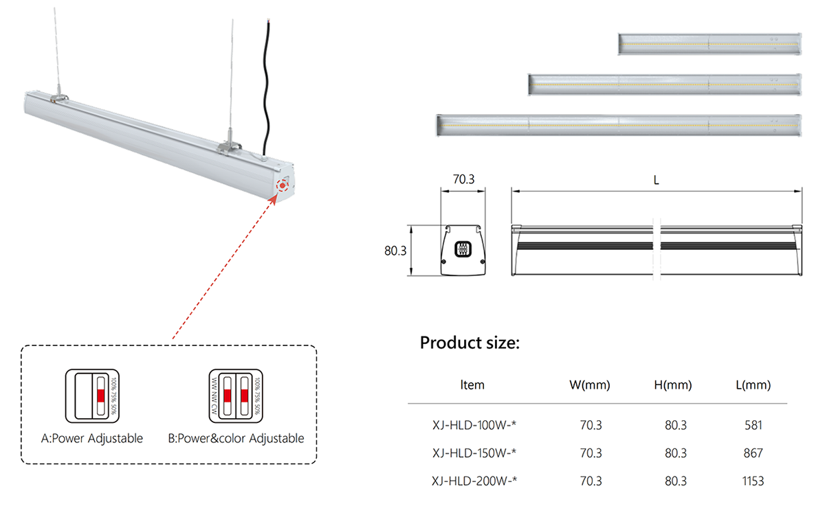 HB17 (HLD)  Linear High Bay_SEEKING LED-LIGHTING LIMITED Dimension