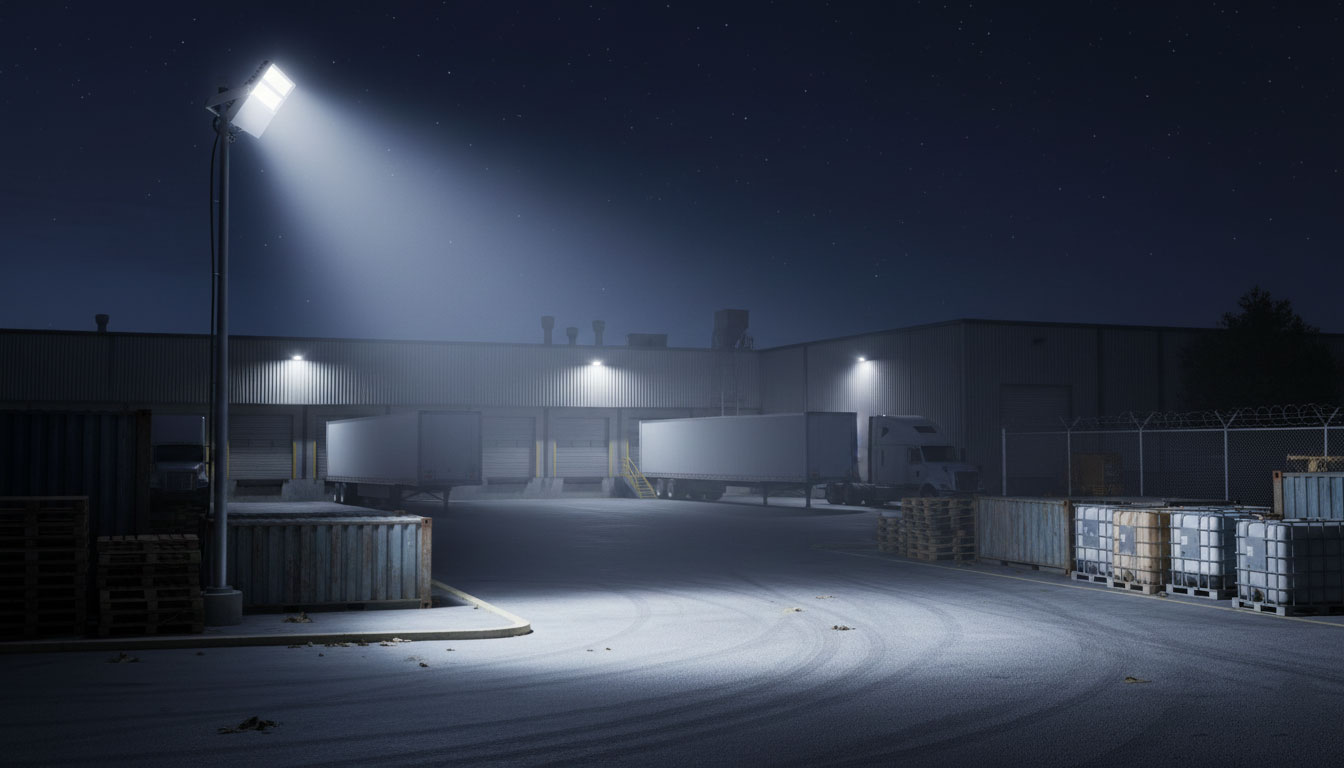 LED flood light replacing halogen with equal or better brightness