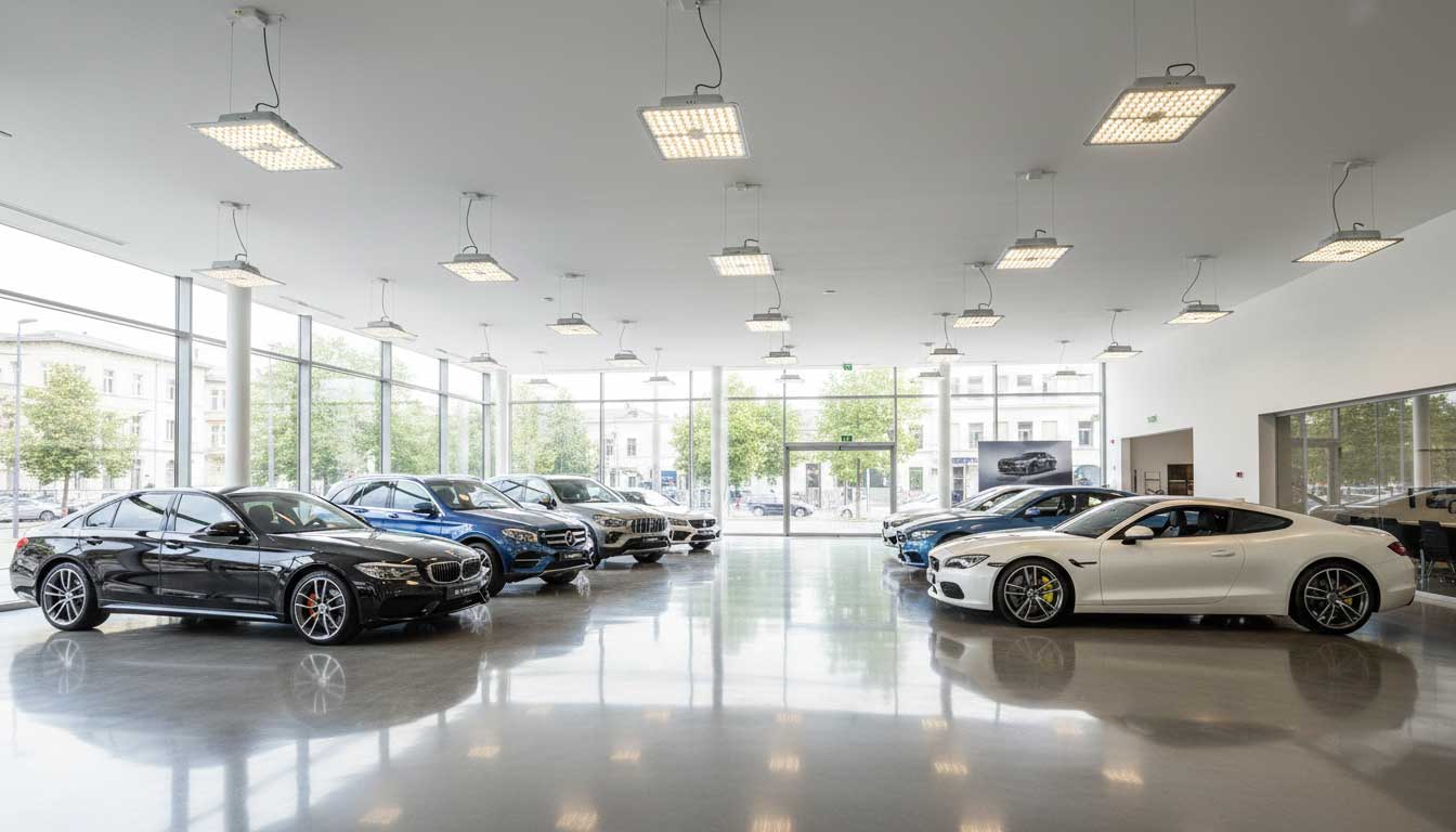 ufo led high bay light for car showroom lighting