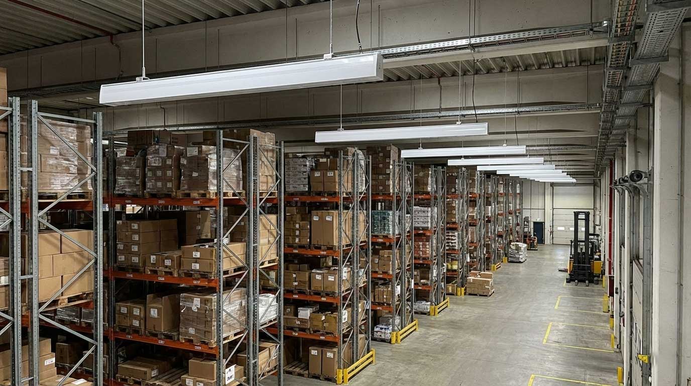 4 ft Linear LED High Bay Lights for Aisles and Variable Ceiling Heights（images 1）