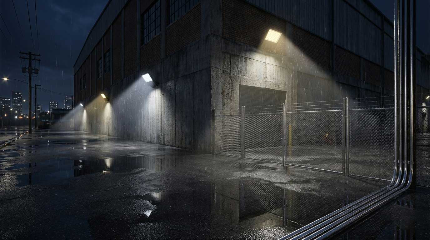 ip66 waterproof outdoor led flood lights used for industrial perimeter lighting