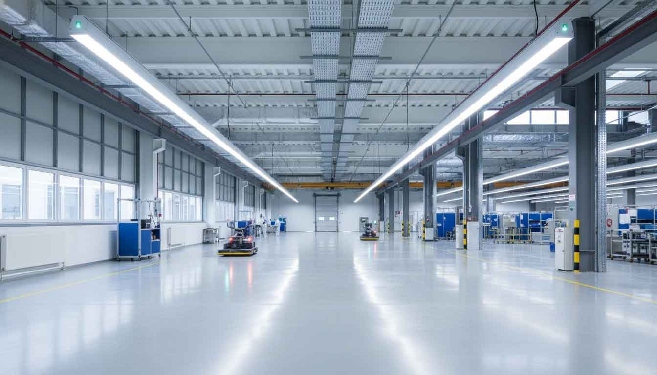 4 Foot LED High Bay Lights Designed for Real Aisle Lighting（images 1）