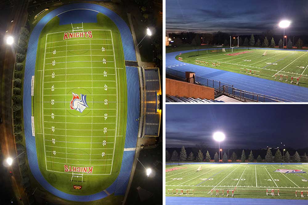 Sports Stadium LED Lighting Upgrade Using XJ-HB...