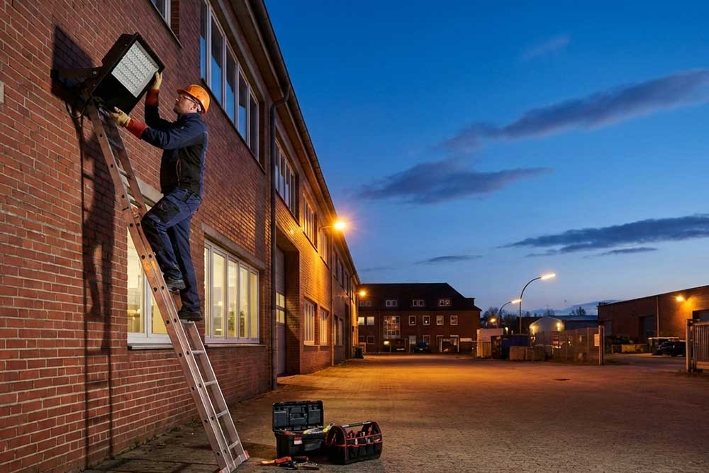 How to replace LED flood light correctly and sa...