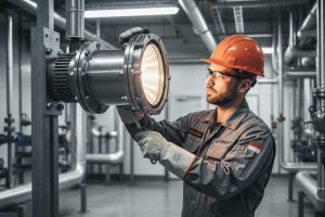 How to open.an explosion proof light fixture？