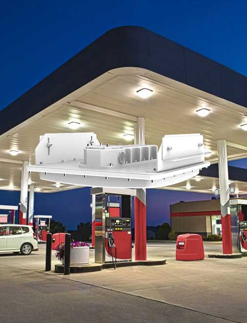 explosion proof led canopy lighting