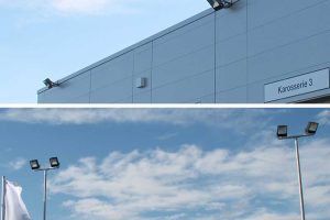 LED Flood Lighting for Car Dealership Entrance:...