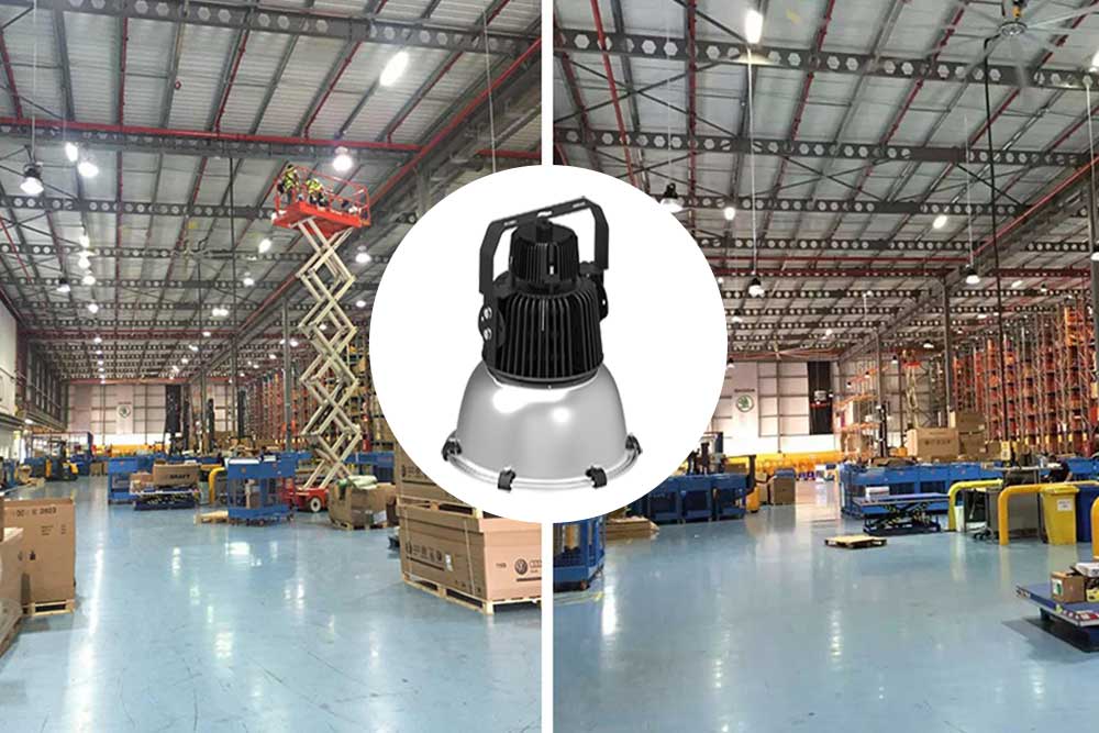 XJ-HBS150W High Bay in Israel Auto Part Warehouse