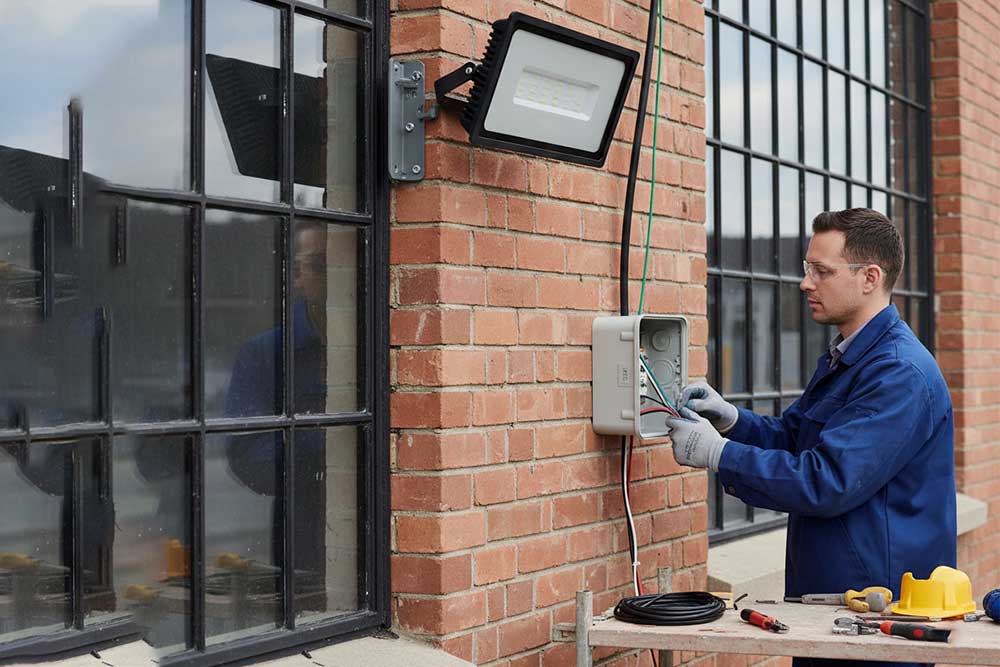 How to Connect LED Flood Light？