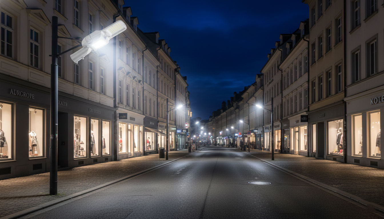 100W LED Street Light for Commercial Areas: Lessons from Real Installations（images 1）
