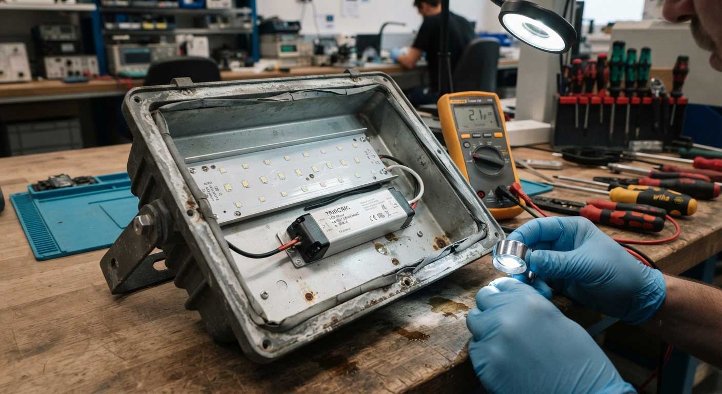 How to Open Sealed LED Flood Light? 3 2gfdsjhasfr