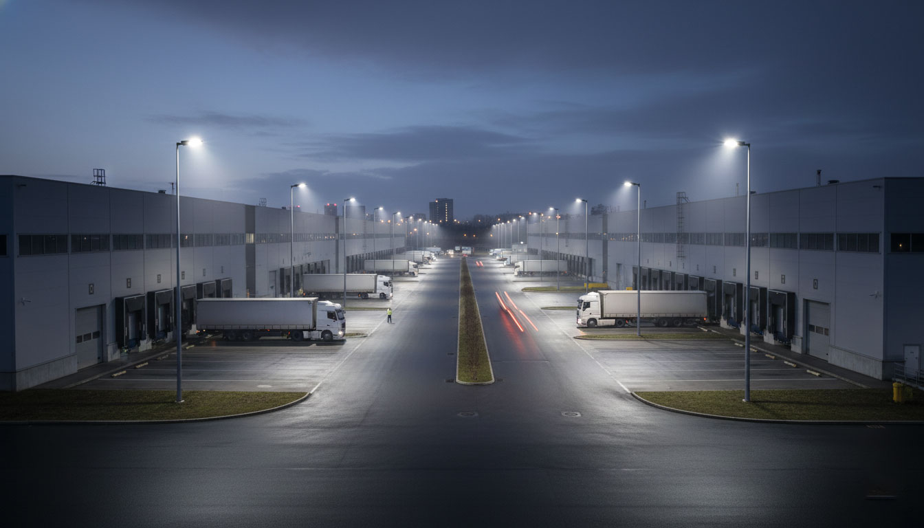 100W LED Street Light for Commercial Areas: Lessons from Real Installations（images 2）