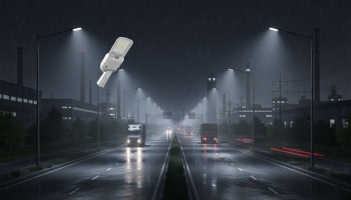 100W LED Street Light for Commercial Areas: Lessons from Real Installations（images 3）
