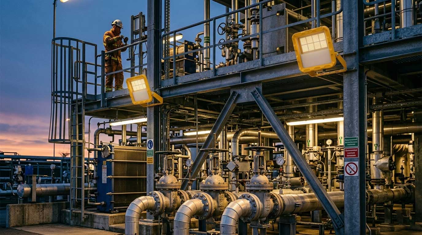 ex proof led flood light for Hazardous Areas: Practical Engineering Insights from the Field（images 1）