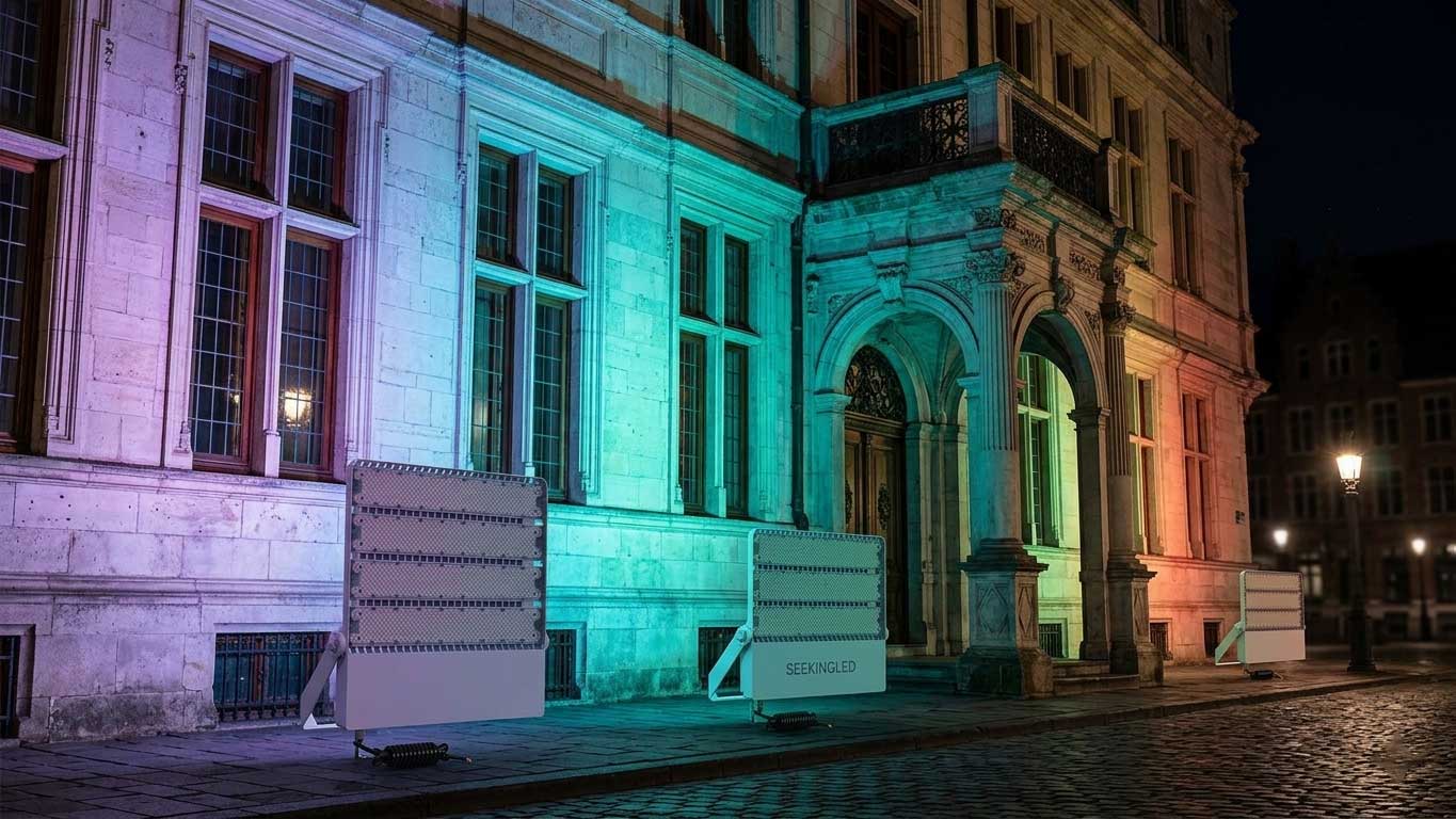 rgb led floodlight: controlled color for outdoor and architectural lighting（images 1）