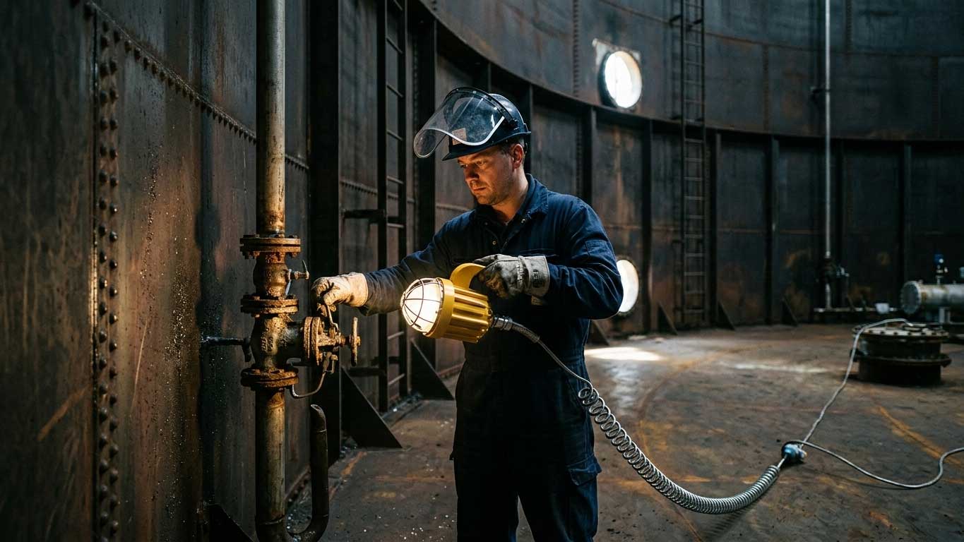Explosion Proof Hand Lamp: What You Only Learn After Working Inside the Tank（images 1）