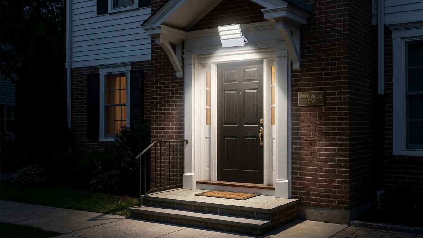 60 watt flood light: compact efficiency for targeted outdoor lighting（images 2）