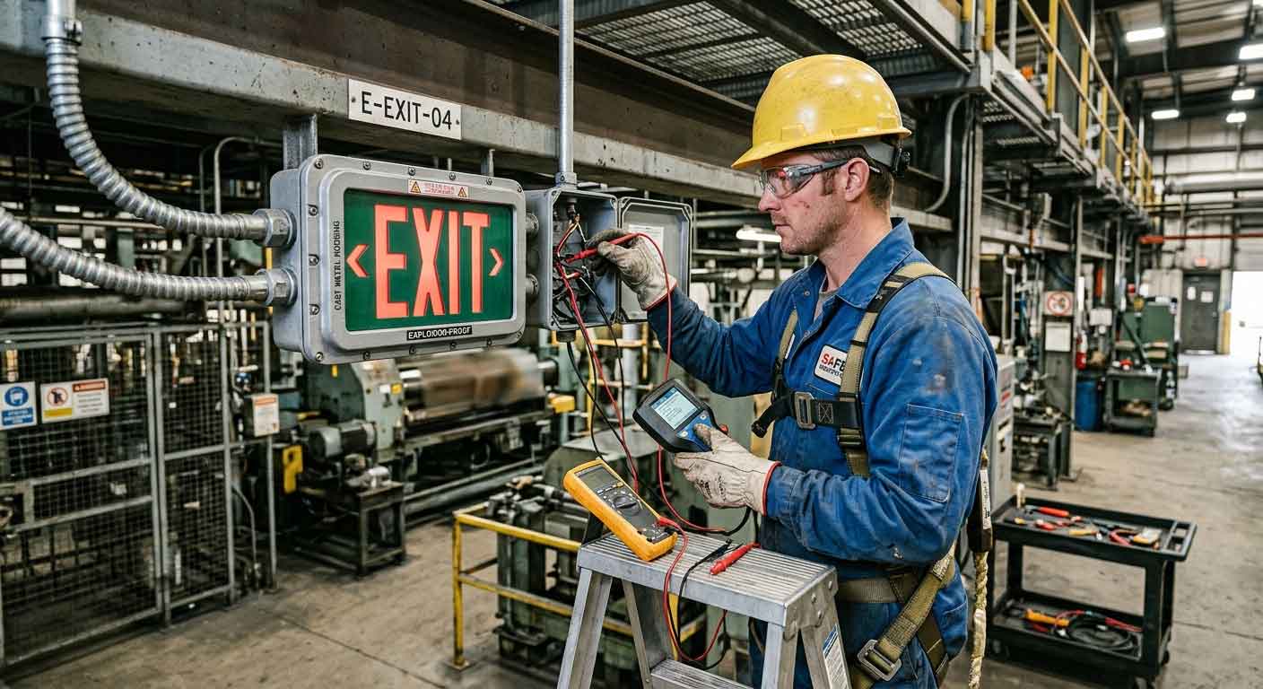 How to test explosion proof LED exit light?（images 2）