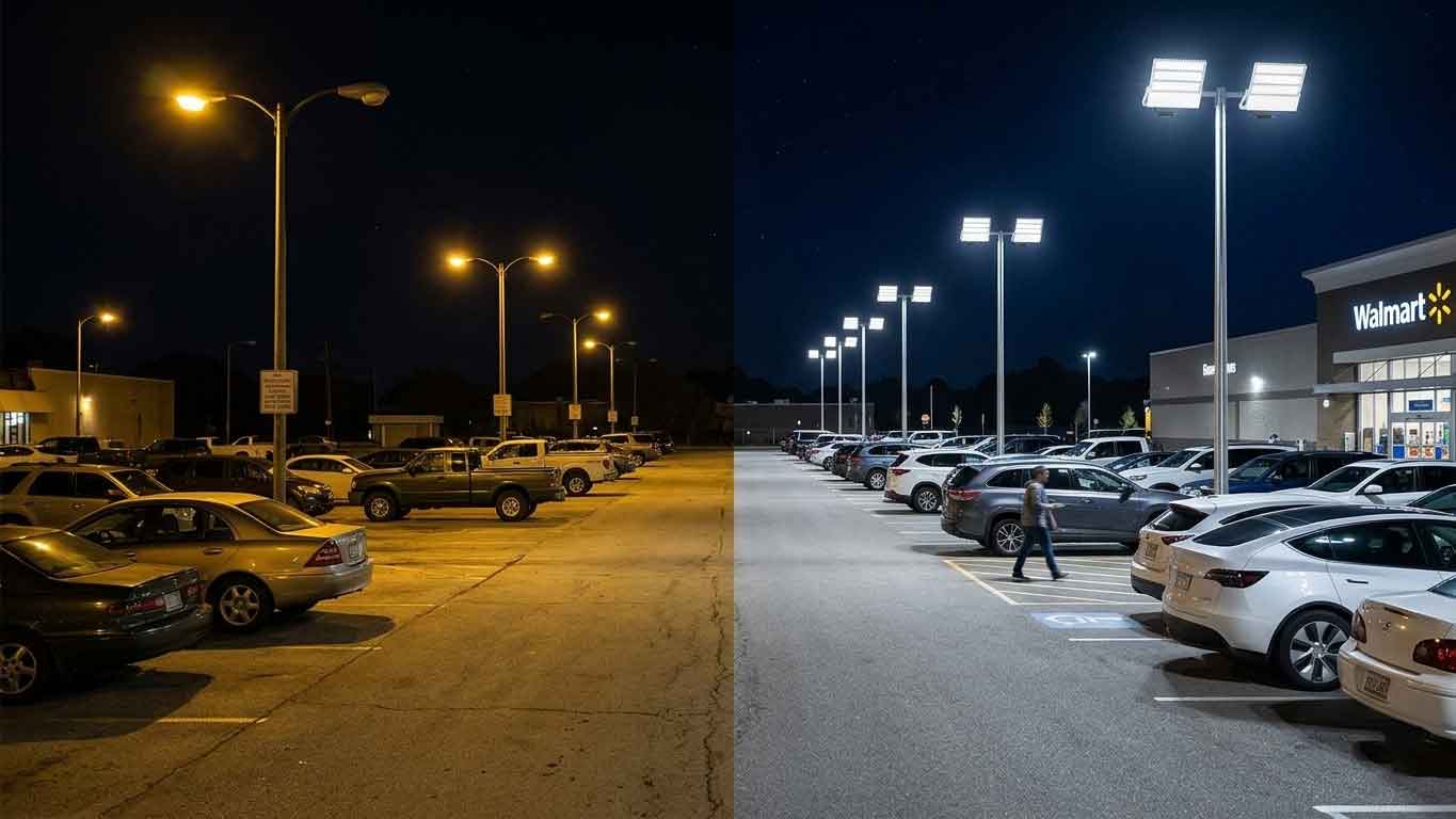 LED Parking Lot Flood Lights (What Actually Works in the Field)（images 2）
