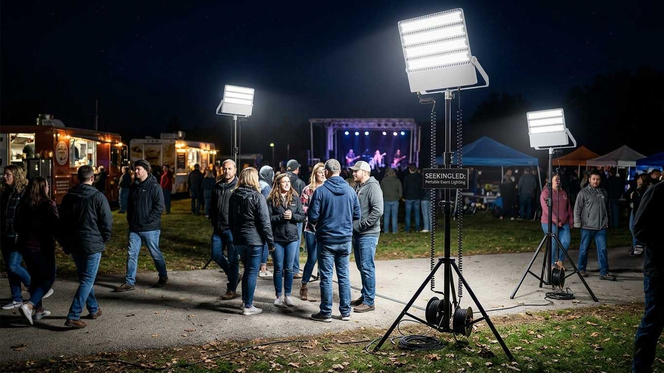 portable led flood lights: flexible lighting for real-world mobility（images 2）