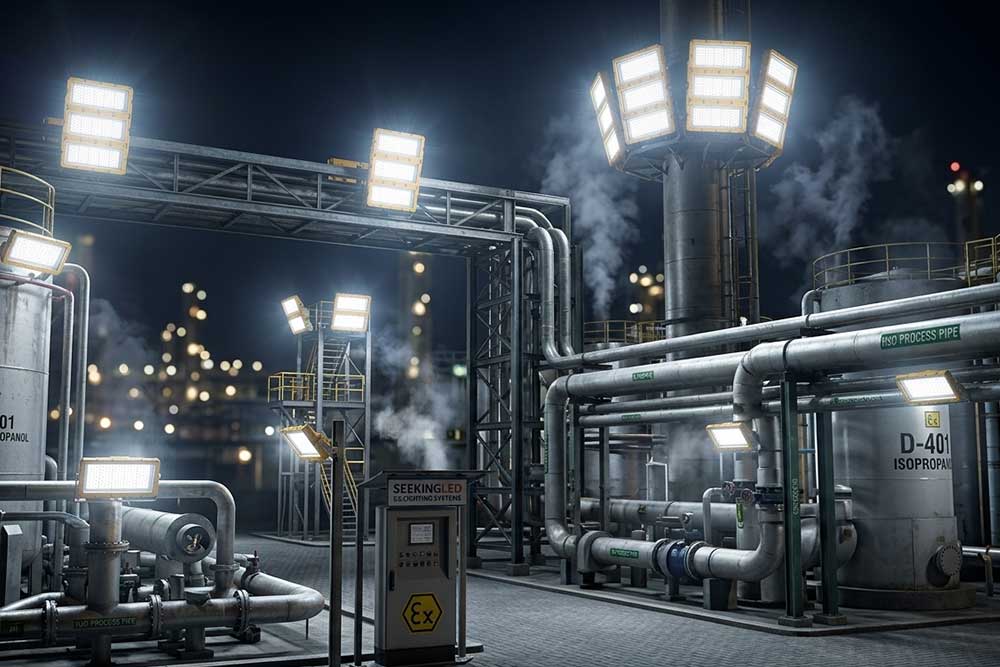 Can LED lights be used in an explosion proof area?