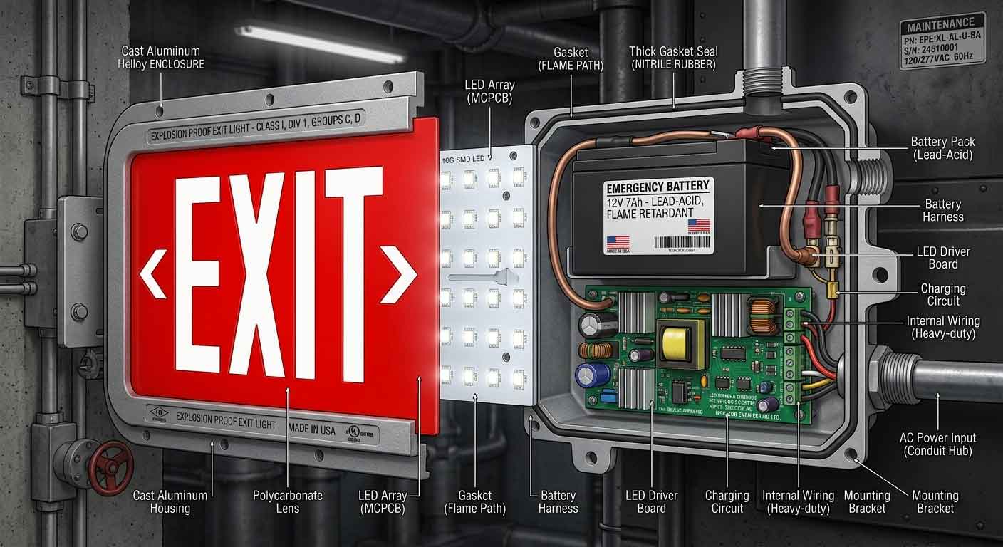 How to test explosion proof LED exit light?（images 3）