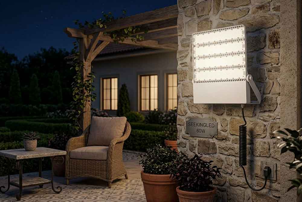 60 watt flood light: compact efficiency for tar...