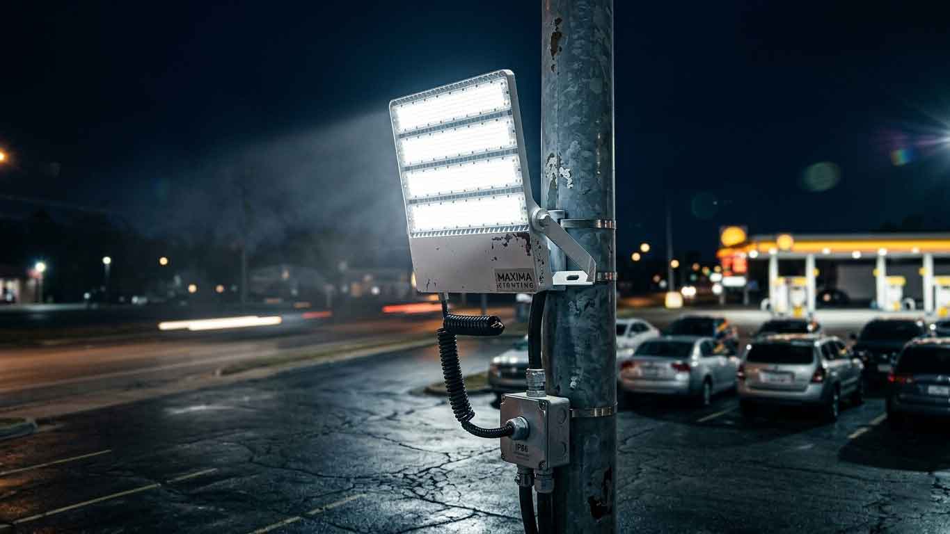 LED Parking Lot Flood Lights (What Actually Works in the Field)（images 3）