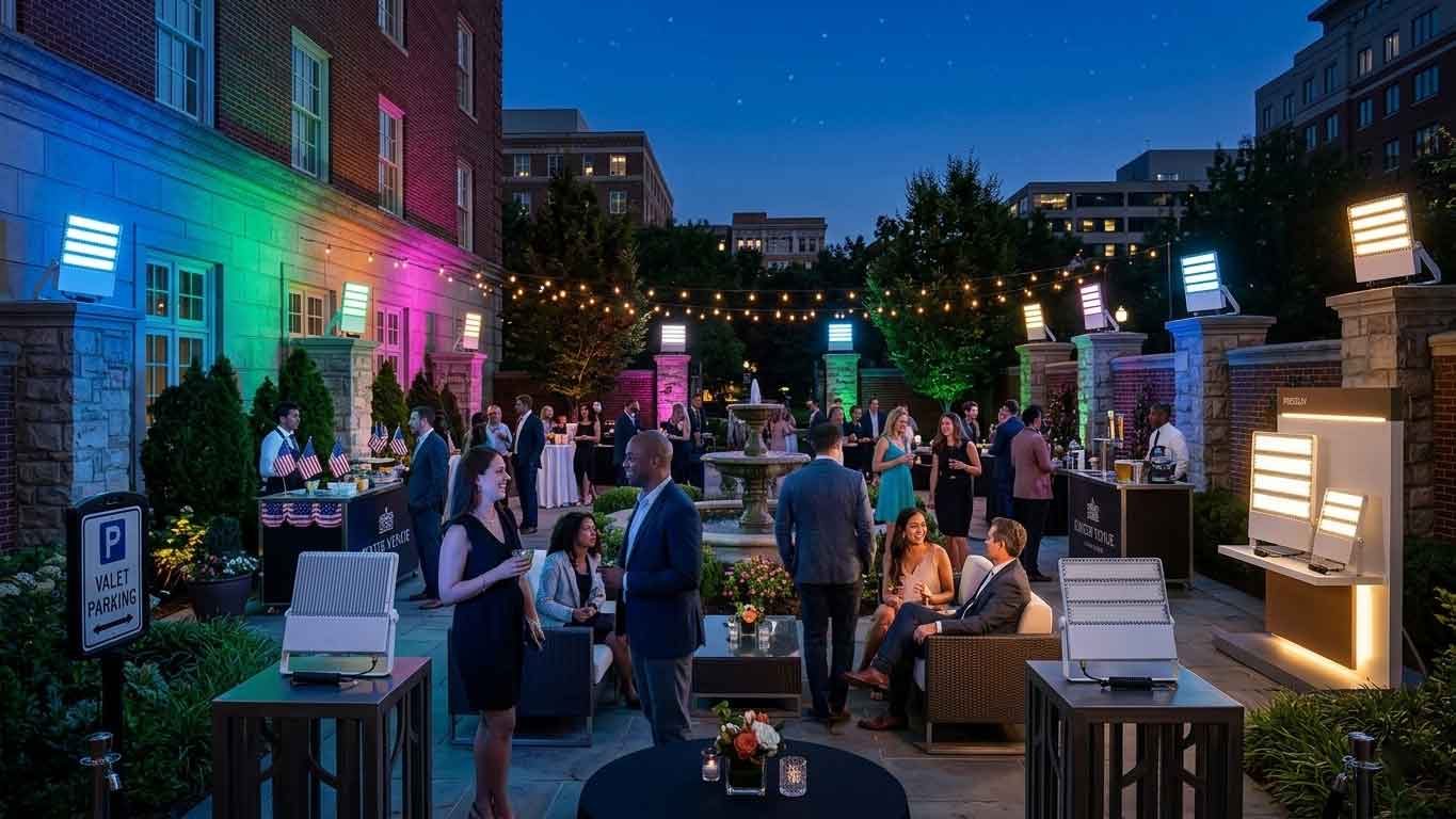 Colored LED Flood Lights (How They Actually Transform a Space)（images 3）