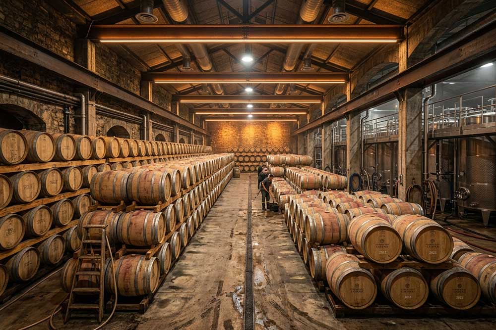 LED Wine Cellar Lighting for Winery Fermentatio...