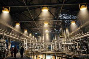 What is an explosion-proof high bay light fixture?