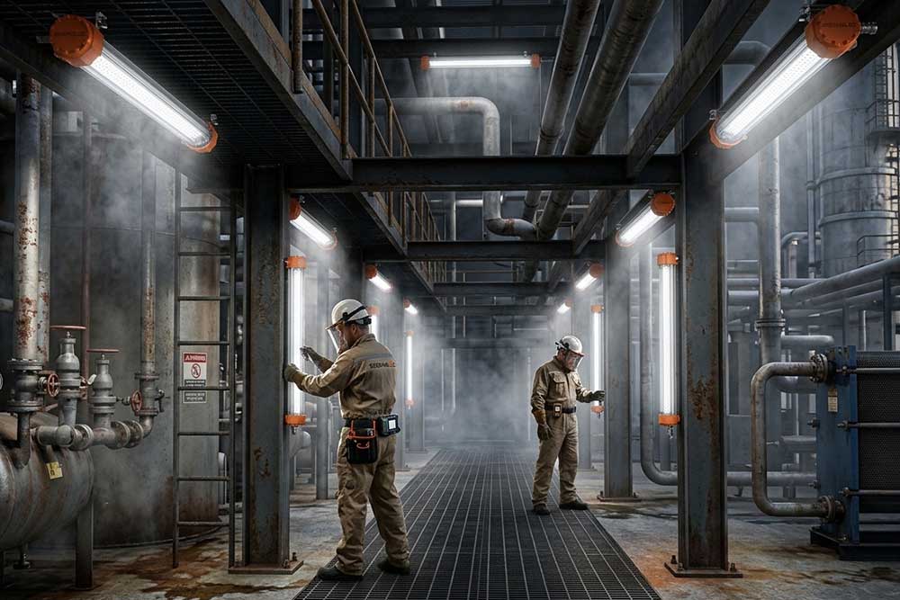 explosion proof linear light for hazardous indu...