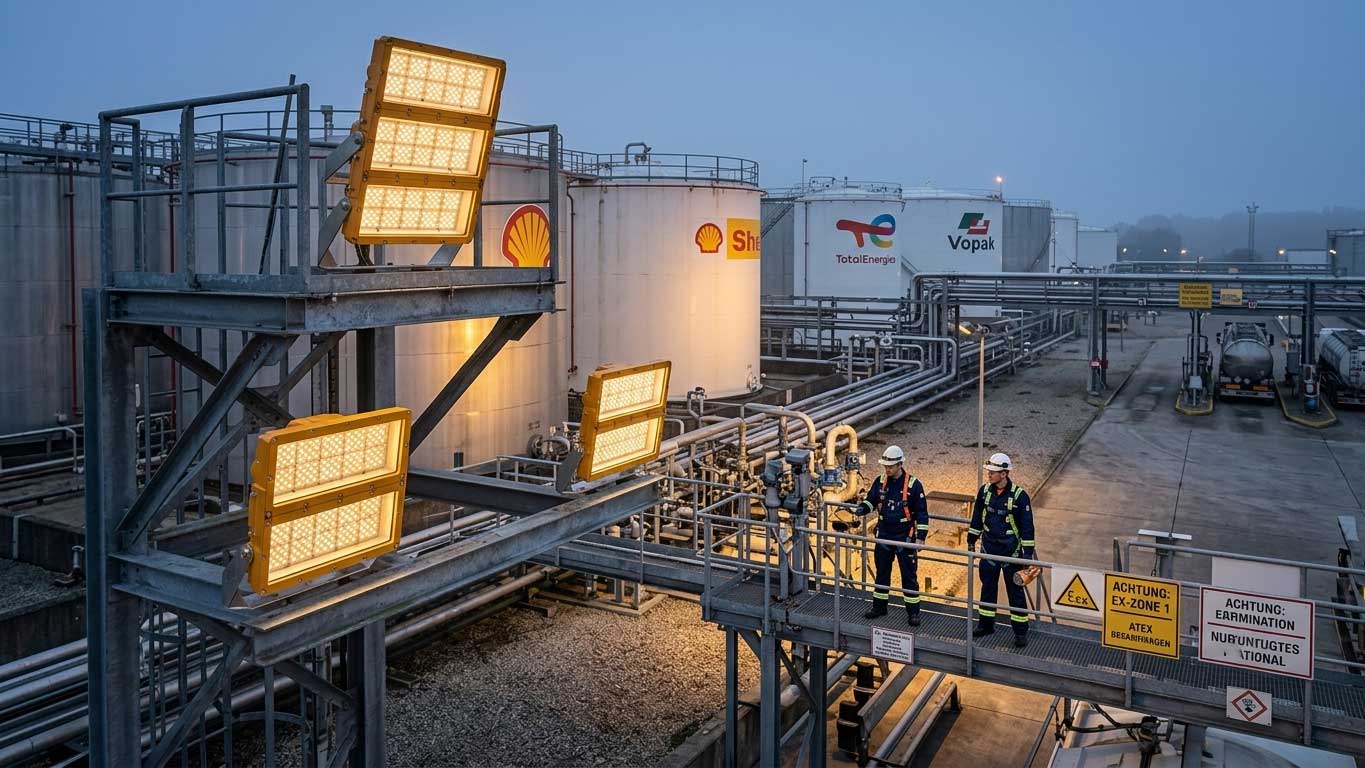 ATEX Light Fittings for Hazardous Areas: Selection, Certification and Real-World Applications 1 1gfdsahgkfjdshgsf