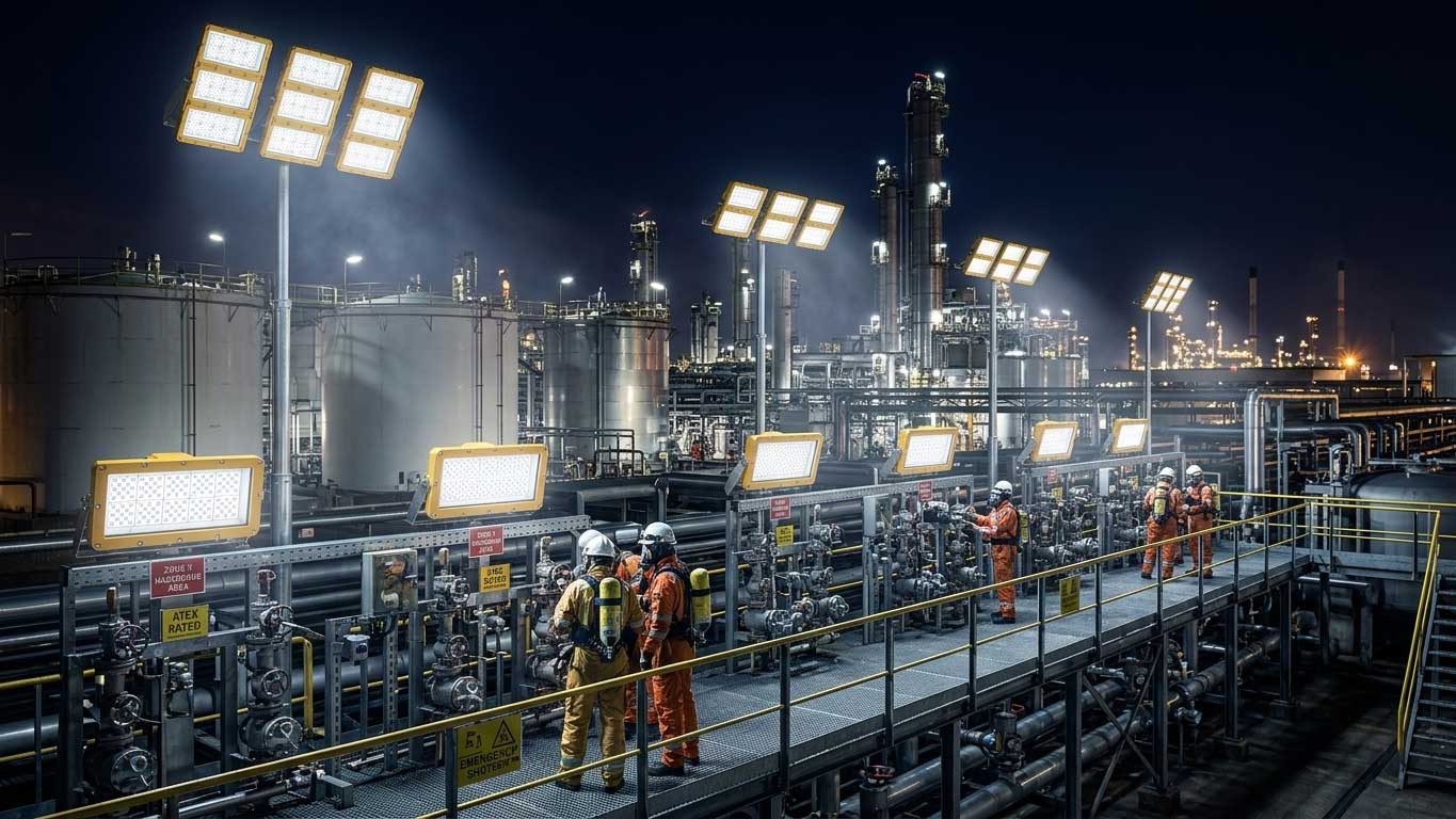 ATEX LED Floodlight for Hazardous Industrial Areas 2 2gfdsanhgfdsjhfd