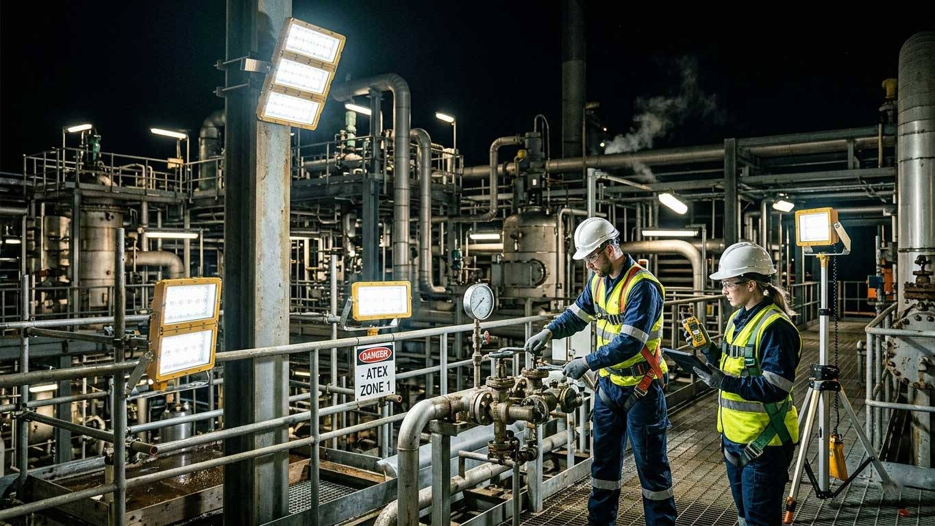 ATEX Zone 1 Floodlight For Hazardous Industrial Areas 3 3fdysgajhfdahgfsd