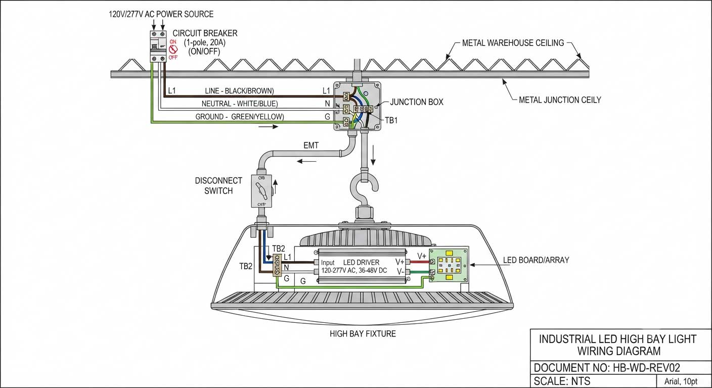 How to Wire LED High Bay Lights? 1 1gfdshgfdhgfd