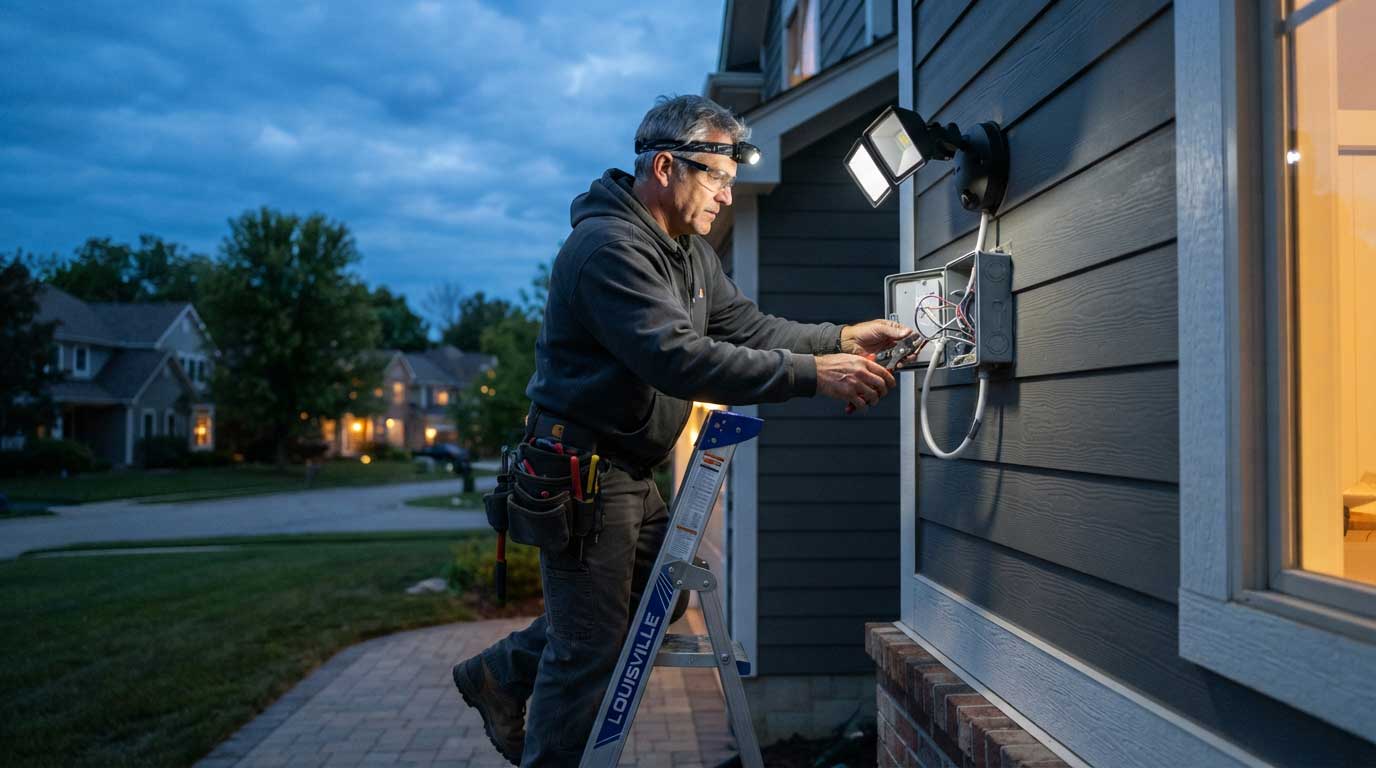 how to install an outdoor flood light? 1 1fdshgfdjhgfdh