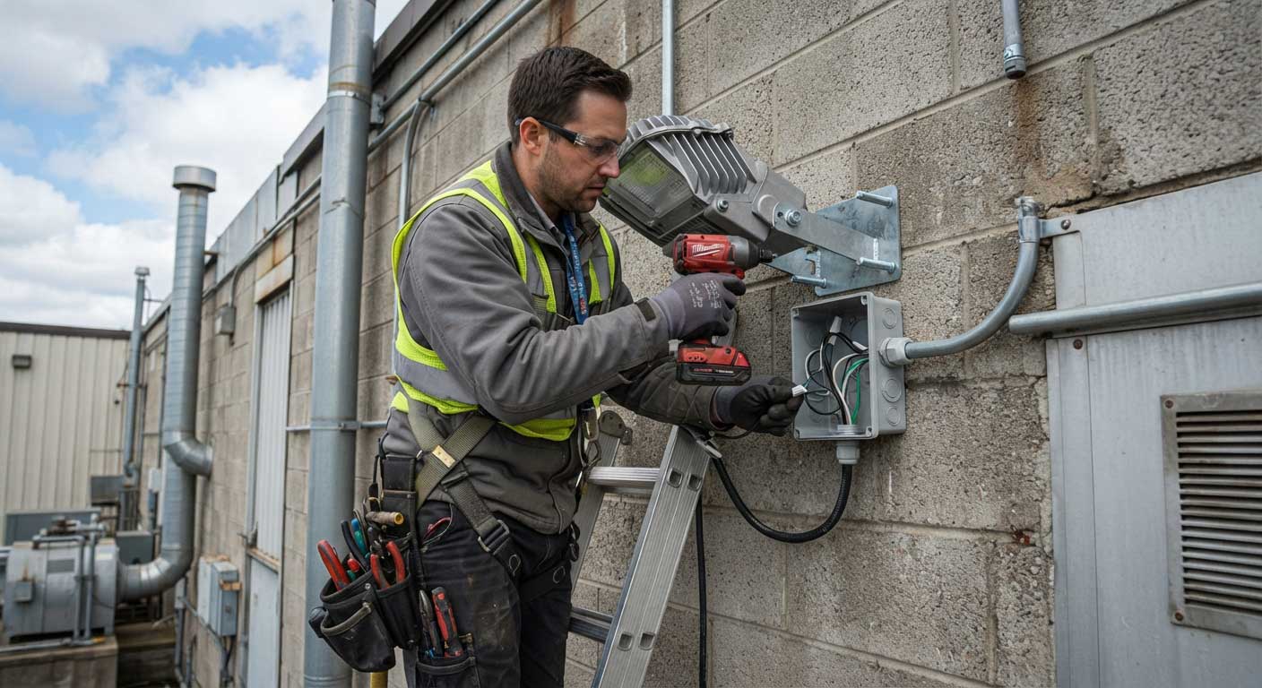 how to install a outdoor flood light? 1 1gfdjhgfdjgsdgd