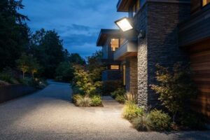 how to install an outdoor flood light?