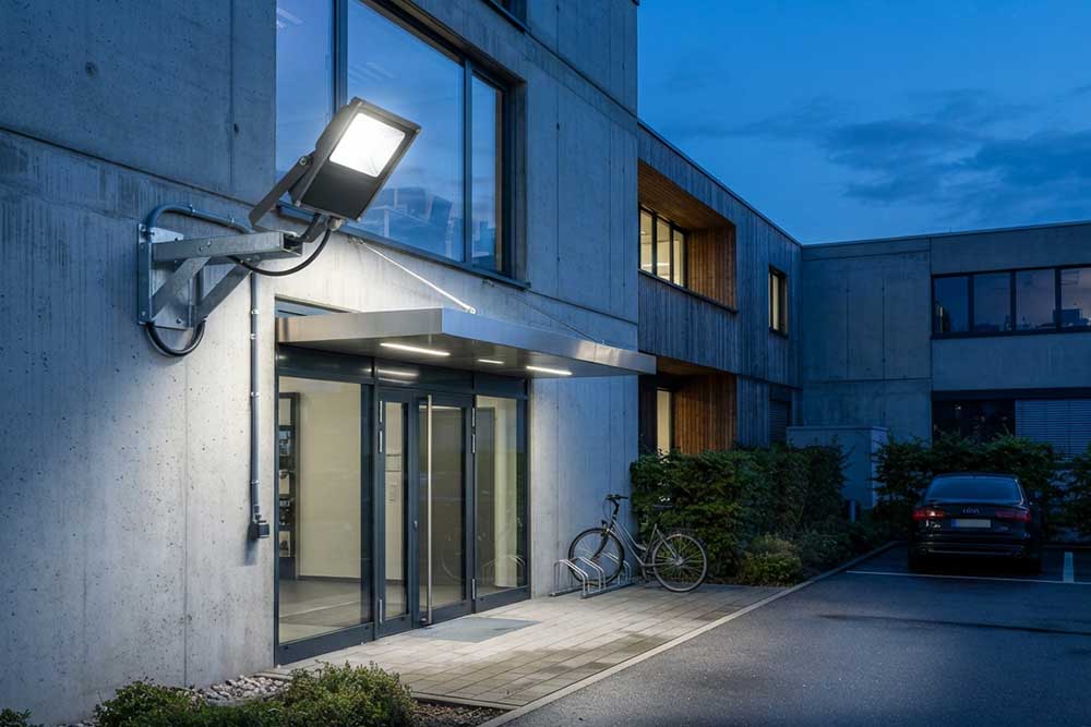 how to install new outdoor flood lights?
