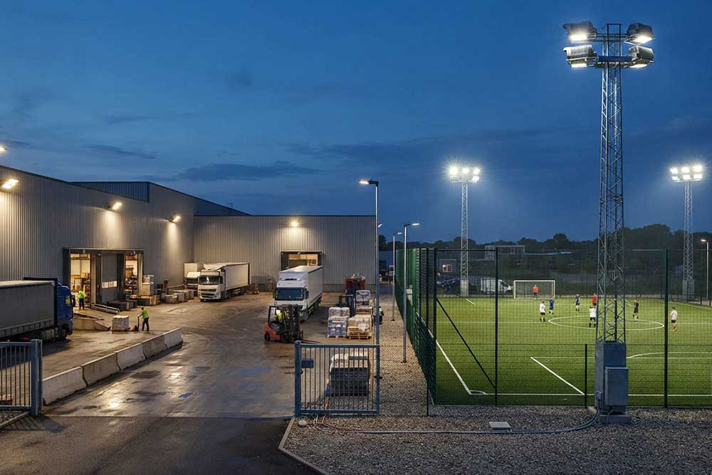 are all flood lights the same size?