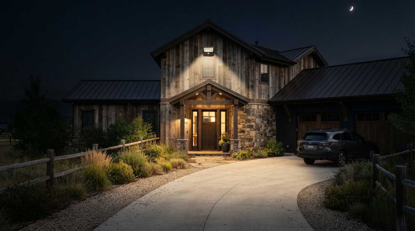 are flood lights for outside? 2 Controlled Outdoor Flood Lighting 2