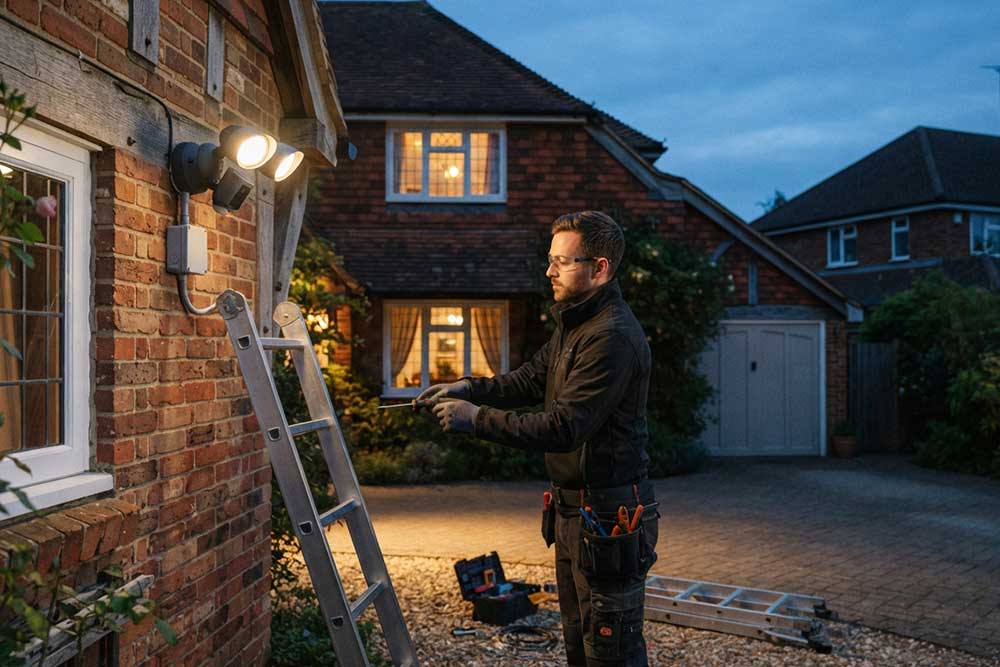 how to install ring flood lights?