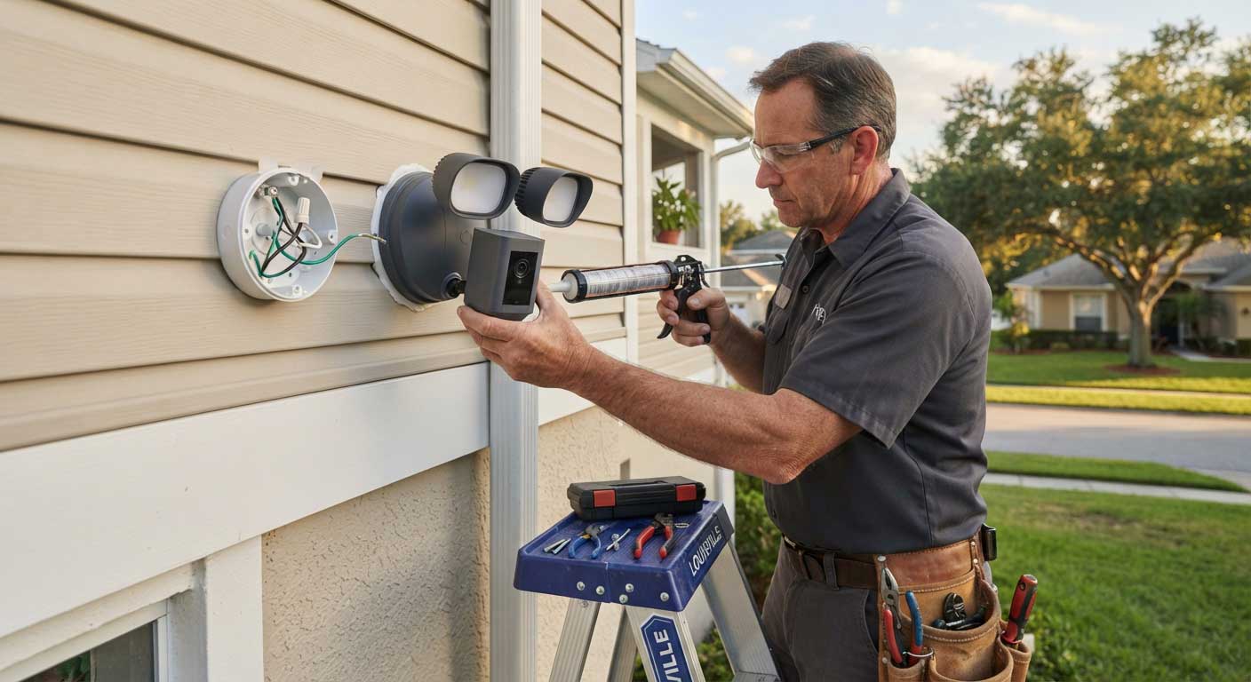 how to install ring flood lights? 2 Wiring and Sealing a Ring Floodlight Camera 2